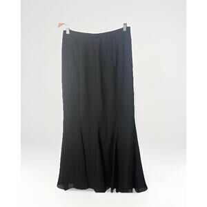 Scarlett Skirt Womens 12 Black Long Evening Occasion Wedding Fit Flare Career